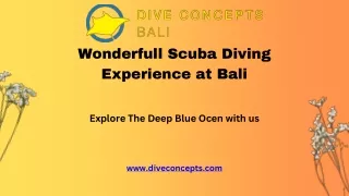 Wonderfull Scuba Diving Experience at Bali