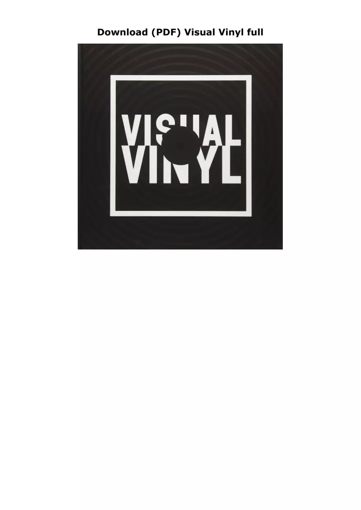 download pdf visual vinyl full