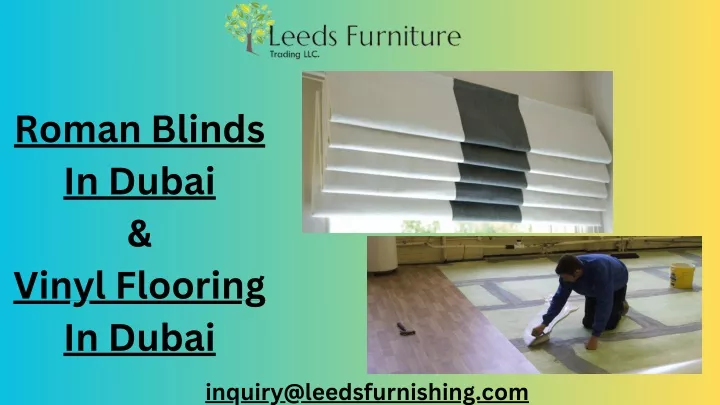 roman blinds in dubai vinyl flooring in dubai