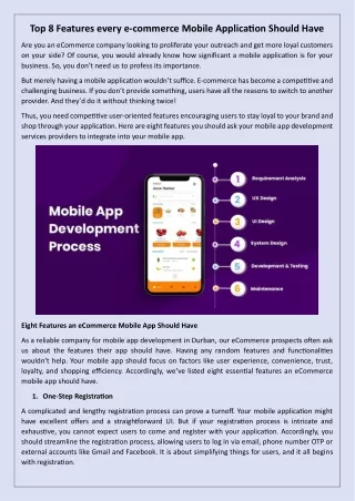 top 8 features every e commerce mobile