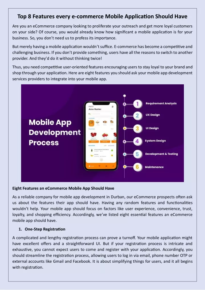 top 8 features every e commerce mobile