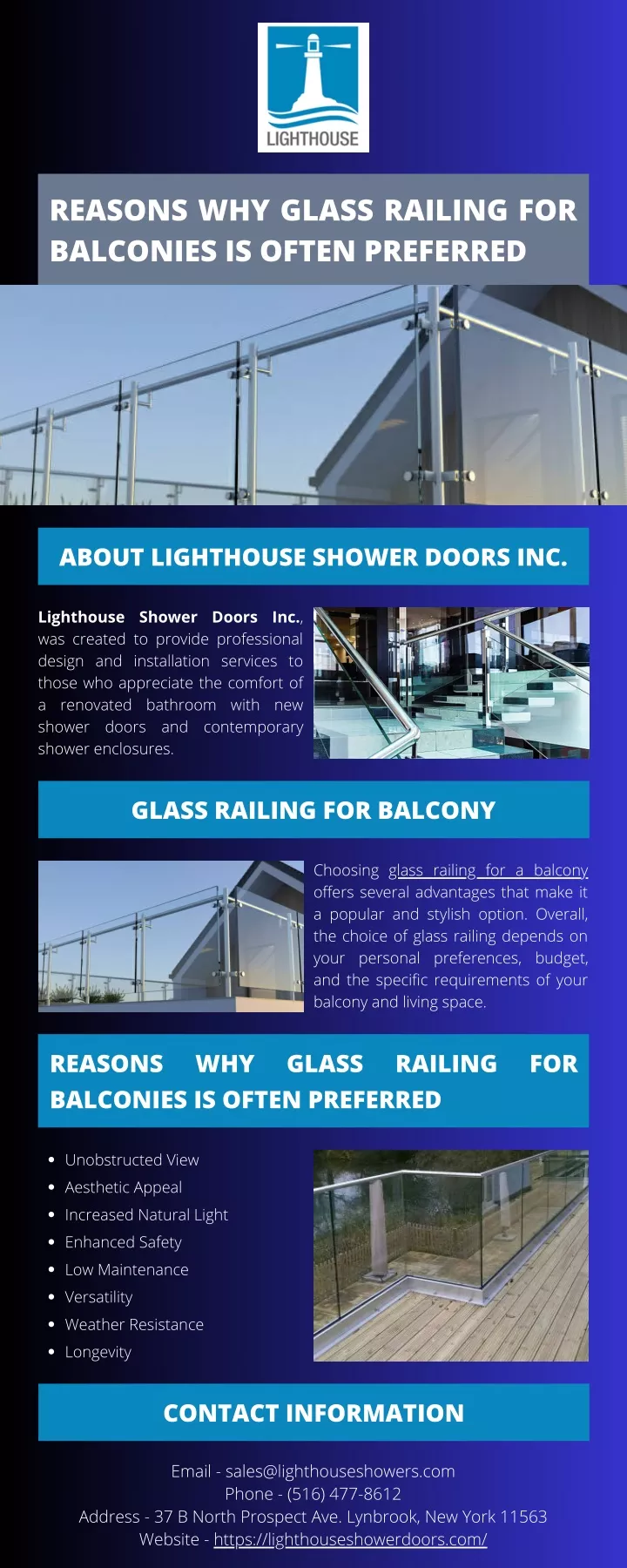 reasons why glass railing for balconies is often