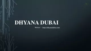 DHYANA DUBAI - Yoga Classes In Dubai