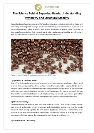 the science behind superduo beads understanding
