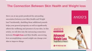 the connection between skin health and weight loss