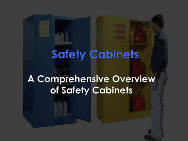safety cabinets