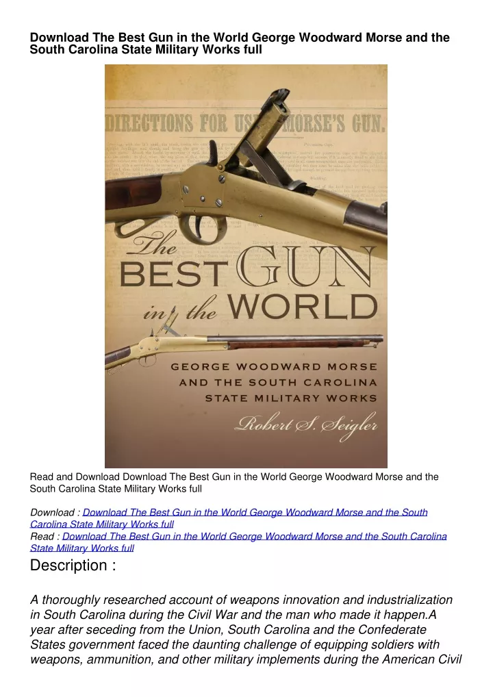 ppt-download-the-best-gun-in-the-world-george-woodward-morse-and-the