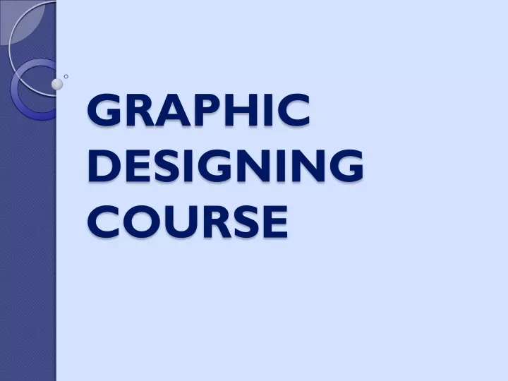 graphic designing course