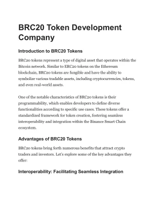 brc20 token development company