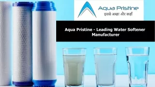 Aqua Pristine - Best Water Softener Manufacturer In Noida