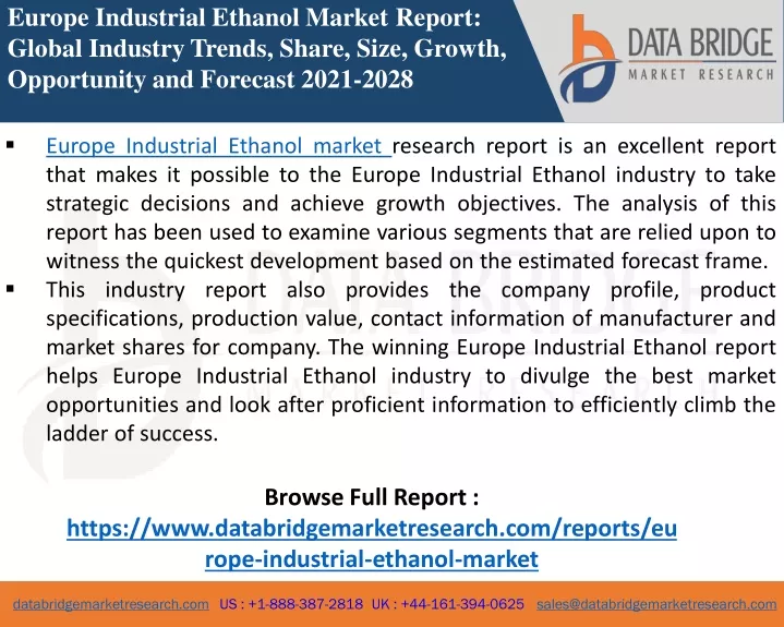 europe industrial ethanol market report global