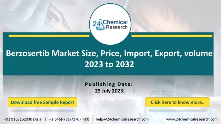 berzosertib market size price import export
