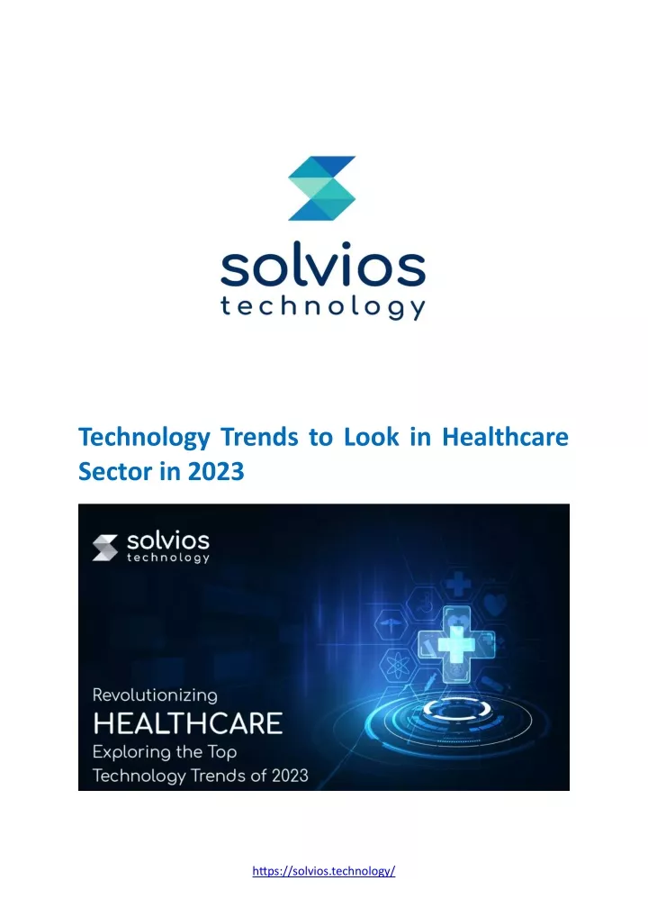 technology trends to look in healthcare sector