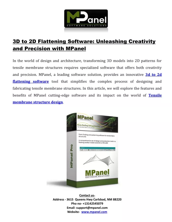 3d to 2d flattening software unleashing