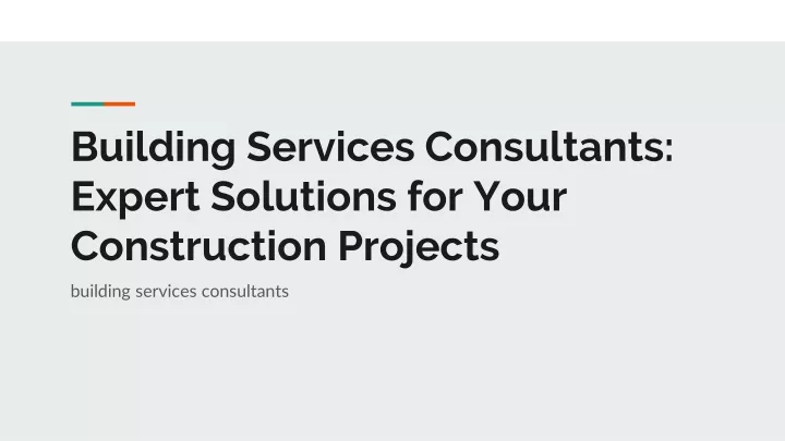 building services consultants expert solutions for your construction projects