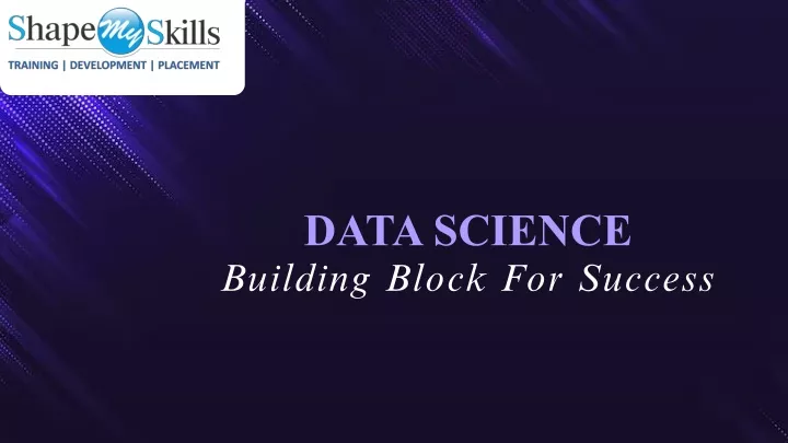data science building block for success