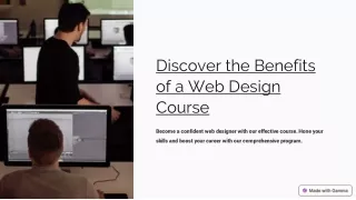 Explore Benefits of web design course