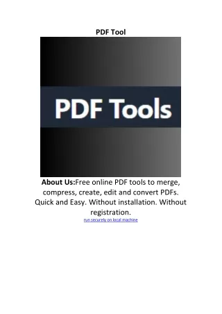 pdf tool
