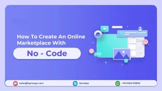 How To Create An Online Marketplace With No Code