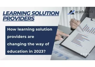 How learning solution providers are changing the way of education in 2023