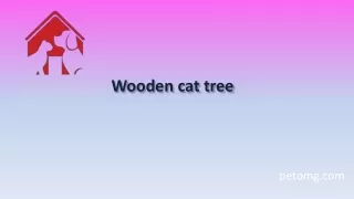 Wooden cat tree
