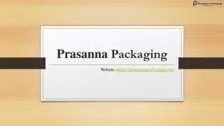 Prasanna Packaging - Filling and Sealing Machine India