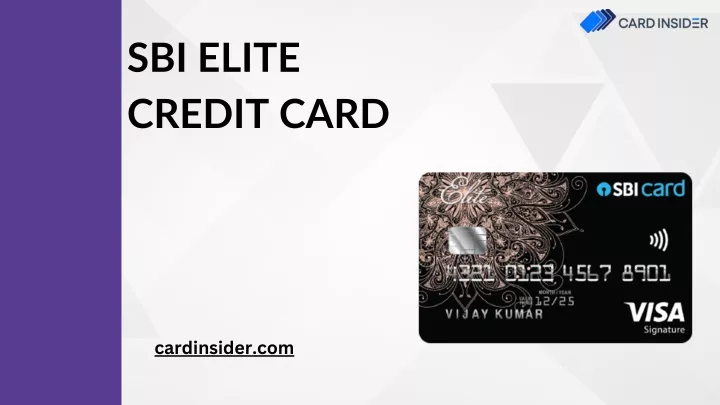 sbi elite credit card