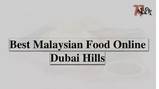 Malaysian food Online Dubai Hills