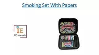 Smoking Set With Papers