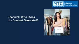 Who Owns the Content Generated An Overview of Ownership Rights