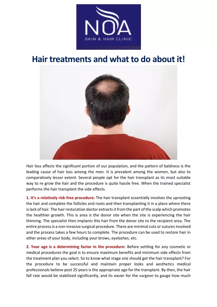 hair treatments and what to do about it