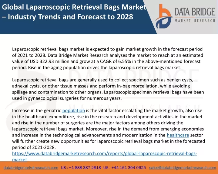global laparoscopic retrieval bags market