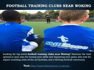 Football Training Clubs Near Woking