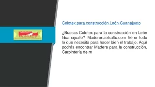 Celotex para construcción León Guanajuato l Madereriaelsalto.com