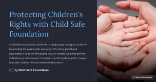 Number One Childcare NGO Near You: Child Safe Foundation