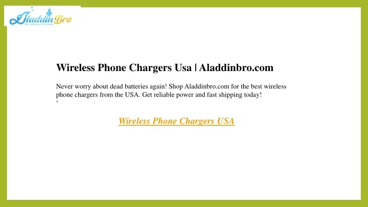 wireless phone chargers usa aladdinbro com never