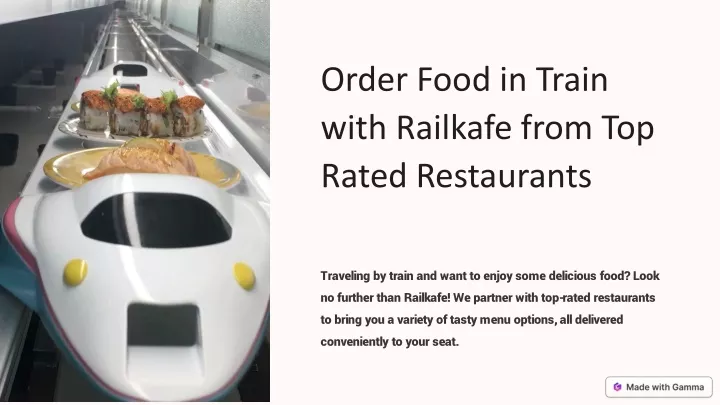 order food in train with railkafe from top rated