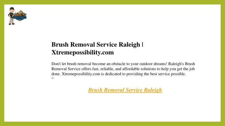 brush removal service raleigh xtremepossibility