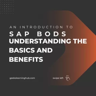 An Introduction to SAP BODS: Understanding the Basics and Benefits