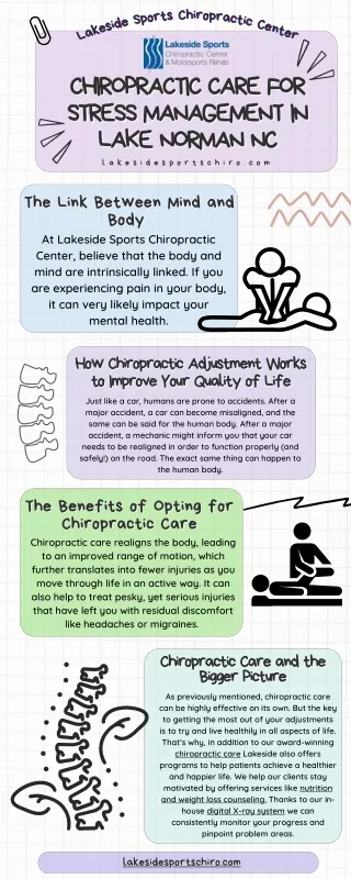 CHIROPRACTIC CARE FOR STRESS MANAGEMENT IN LAKE NORMAN NC - Lakeside Sports Chiropractic Center