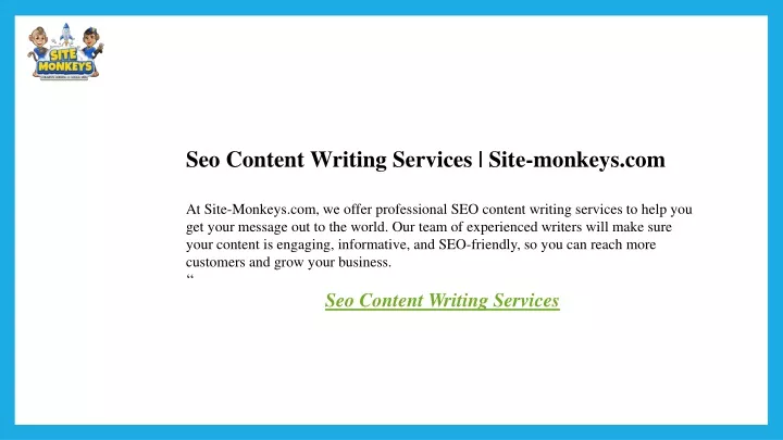 seo content writing services site monkeys