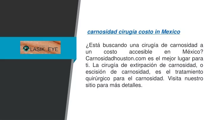 carnosidad cirug a costo in mexico est buscando