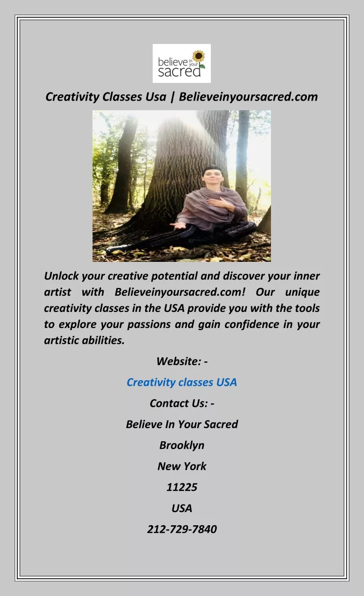 creativity classes usa believeinyoursacred com