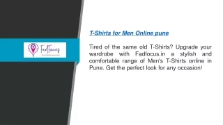 T-shirts For Men Online Pune Fadfocus.in