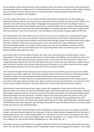 aesexy diketahui dengan penyedia casino yang