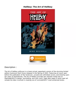 READ [PDF] Hellboy: The Art of Hellboy kindle
