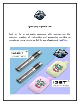 Iget Vape  Ivapeman.com 01