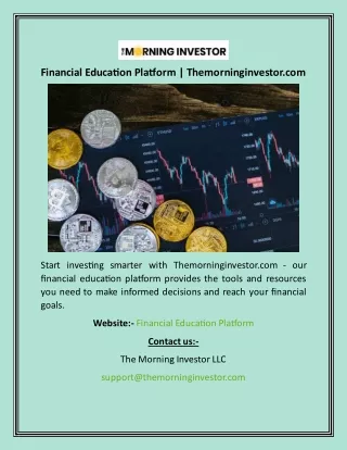 Financial Education Platform  Themorninginvestor