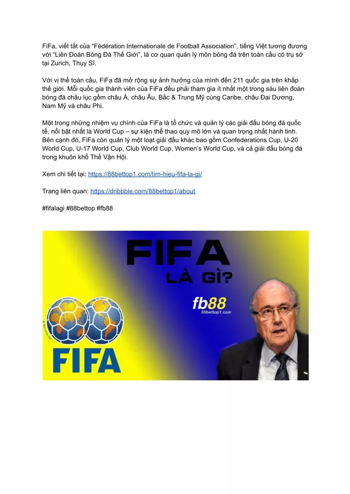 fifa vi t t t c a f d ration internationale