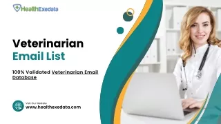 Veterinarian Email List - Healthexedata